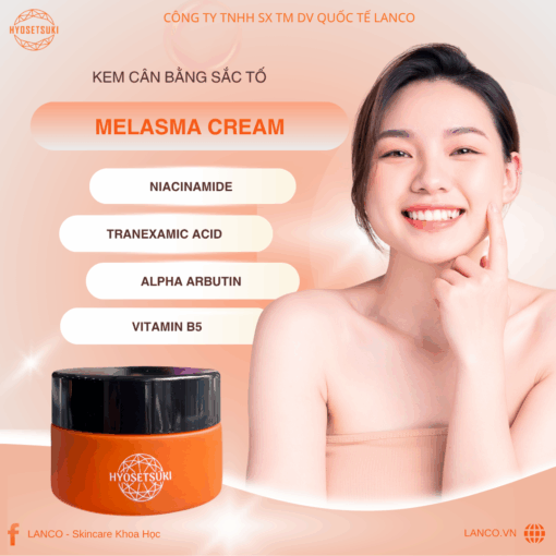 MELASMA CREAM 20gr HYOSETSUKI - Hình ảnh 2