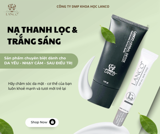 NẠ THANH LỌC VÀ TRẮNG SÁNG 120gr LANCO - Hình ảnh 3