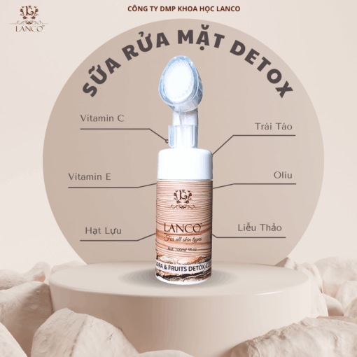 SỮA RỬA MẶT DETOX 100ml LANCO - Hình ảnh 2